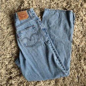 High waisted straight jean